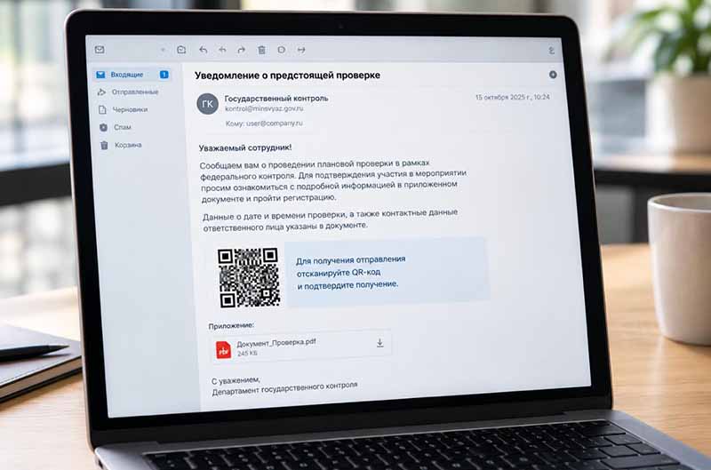 В интернет-рассылках от имени госведомств кибермошенники активно задействуют QR-коды
