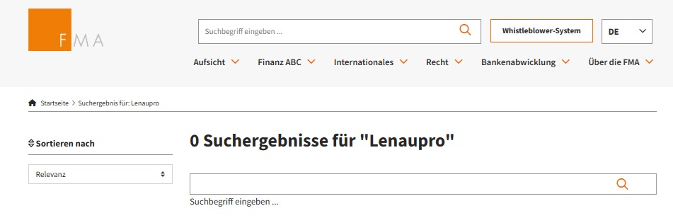 Lenaupro — шаблонная форекс-кухня, прикрывающаяся юрисдикцией Австрии