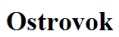 Ostrovok