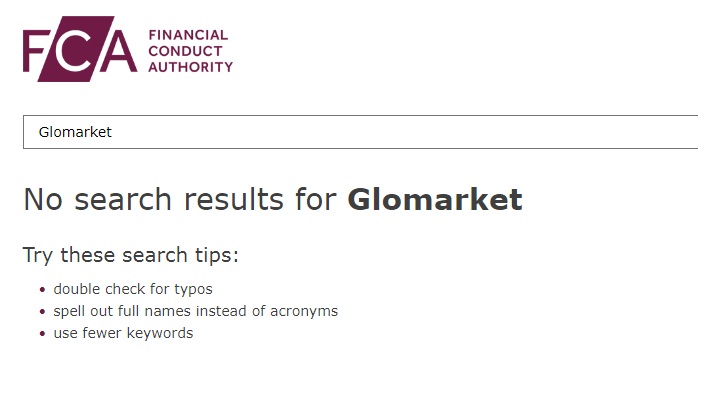 Glomarket — очередной лохотрон под прикрытием международного CFD-брокера