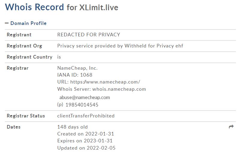 Xlimit — анонимный мошеннический проект без регистрации и лицензий 