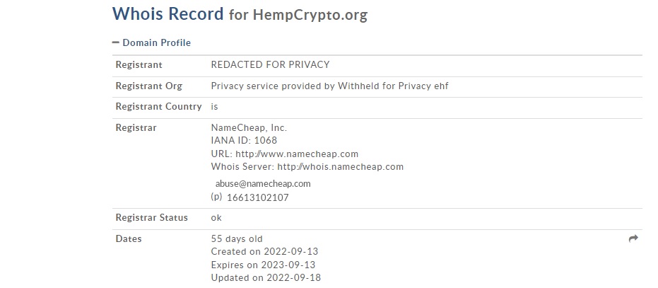 HempCrypto — выдуманный брокер с выдуманными условиями