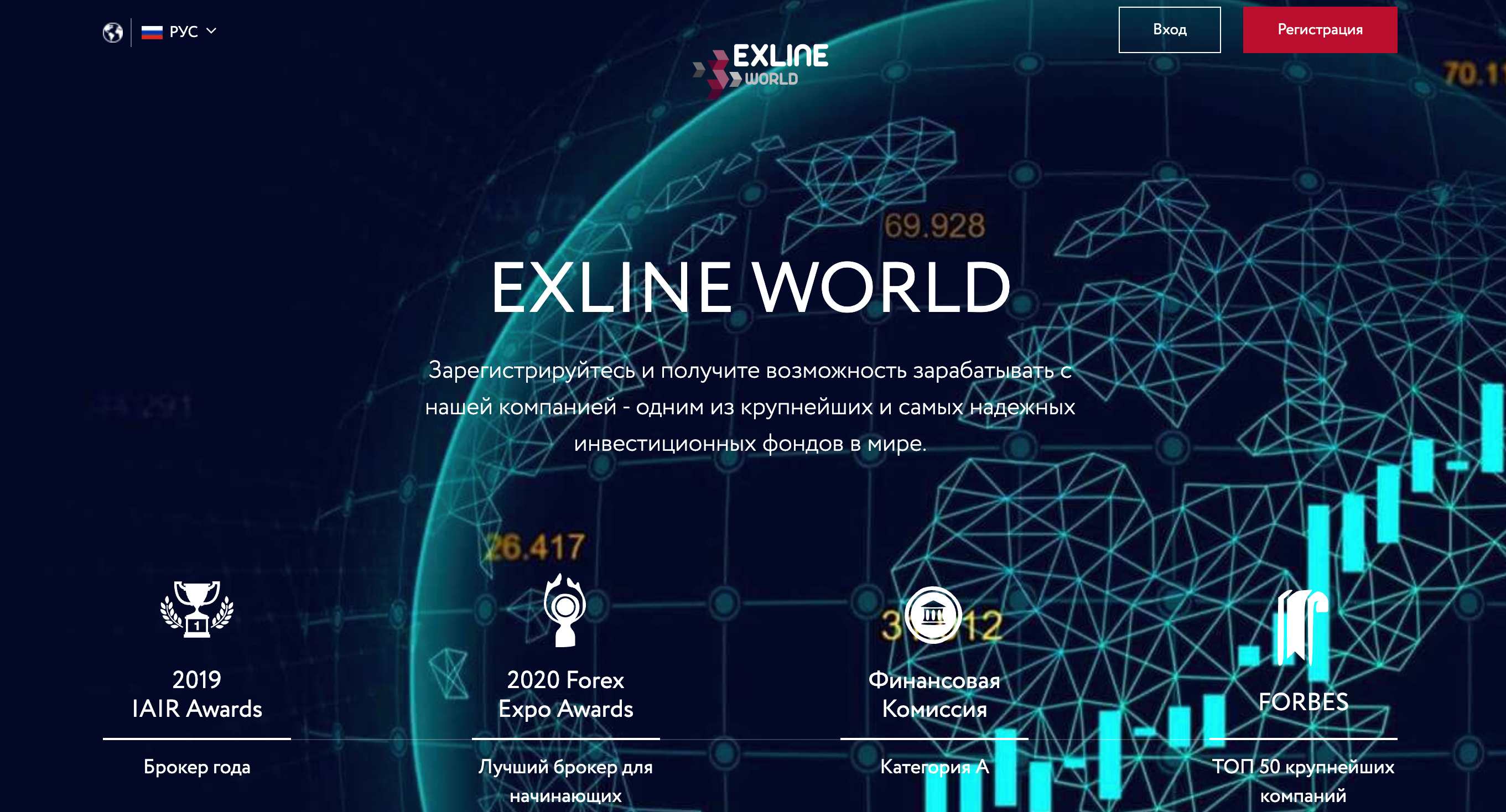 Exline World — клонированный брокер, предлагающий псевдоуслуги